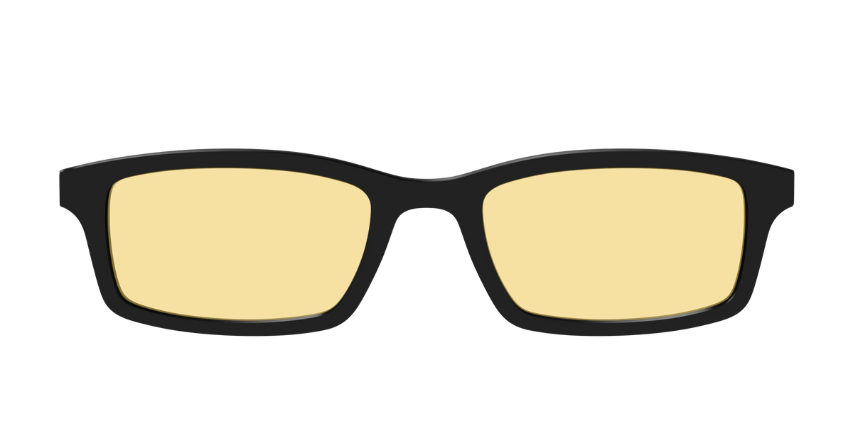 The Black With Citrine Yellow Lens