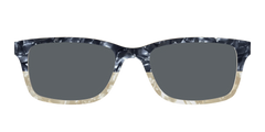 The Polarized Navy to Taupe Pearl Split Sun Top