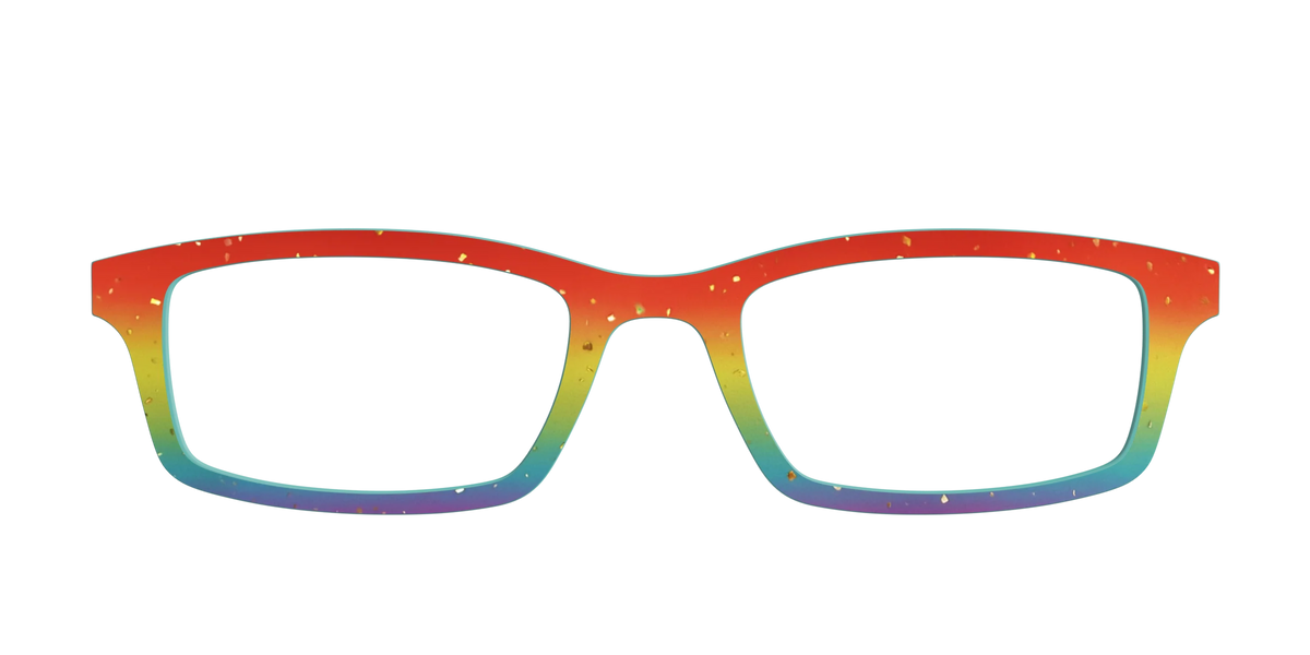 The Spectrum Gradient with Gold Flakes