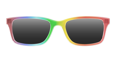 The Polarized Rainbow Gradient Sun Top