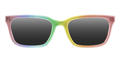 The Polarized Rainbow Gradient Sun Top