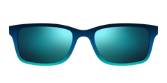 The Polarized Royal Blue to Seafoam Gradient Sun Top