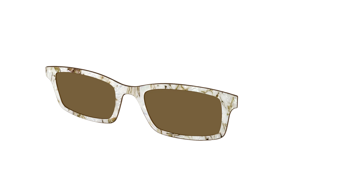 The Polarized Ivory Sand Pearl Shell Sun Top