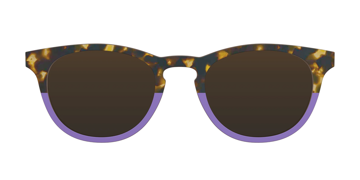 The Polarized Lavender Tortoise Split Sun Top